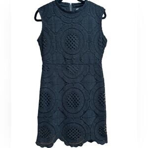 Stella Luce Black Lace Overlay Mini Sheath Dress Size XL